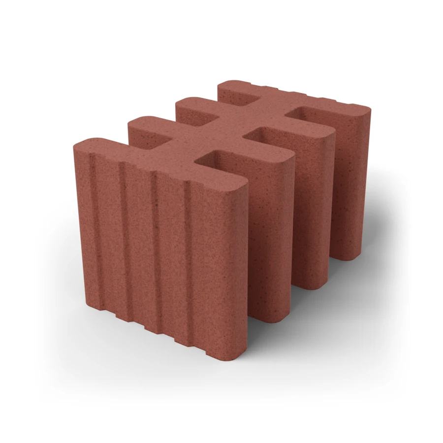 Visualisierung: Vablo Quattro-Flex – Rot, 3D-Produktansicht